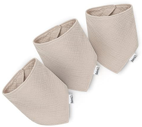 Räuberella® Baby-Dreieckstuch I 3er-Set I Musselin-Spucktuch-Baby aus 100% Bio-Baumwolle I Bezauberndes Sabberlätzchen 0-18 Monate I Waschbares Halstuch-Kinder I größenverstellbar & saugfähig