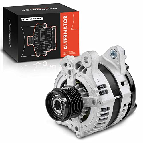 A-Premium Alternator Compatible with Toyota Corolla 2009-2011, Matrix 2009-2010 & Pontiac Vibe 2009-2010 & Scion xD 2008-2014, L4 1.8L, 12V 100A 6-Groove Pulley CW, Replace# 104210-5490, 27060-0T040