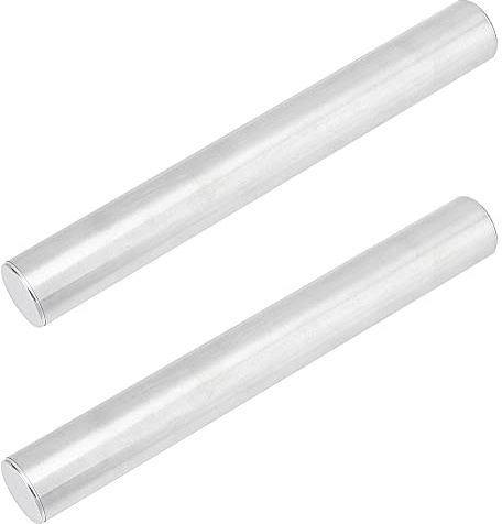 UNICRAFTALE 2 pz 20mm Mattarello Professionale Liscio Utensili per Argilla Mattarello Antiaderente in Acciaio Inossidabile Rullo per Argilla Stamping Tool Rullo per Fare Ceramiche di Argilla
