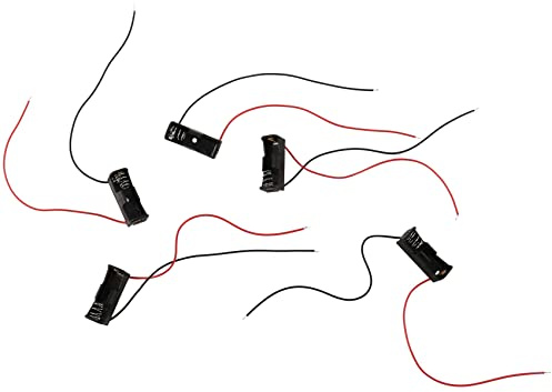 Knadgbft Lot de 5 boîtiers de piles 23A/A23 (12 V) Noir