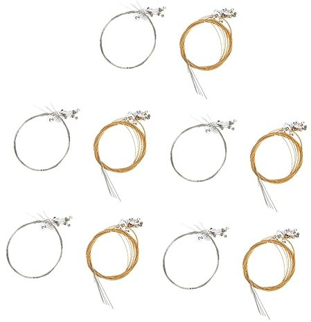SAFIGLE 5sets Lyre String Full Metal Replacement Strings Musical Instrument Accessories Parts
