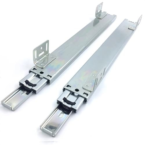 NILZA Guide Per Armadietti Da Cucina Guide Scorrevoli Montaggio Inferiore Guida Per Cassetti, 35cm 40cm Binari Per Cassetti Estrazione Totale Guide Per Armadietti (Size : 400mm/16in)