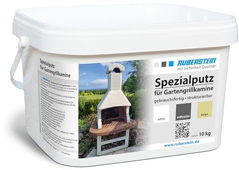 Ruberstein® Ruberstein Spezialputz für Gartengrillkamine, 10 kg, beige