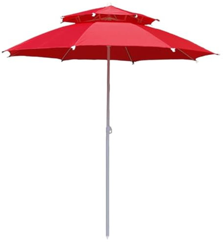 ANIIC Parasol Balcon Parasol Plage Parasols De Terrasse, Parasol De Plage, Protection Solaire, Parasol Portable Sans Base Parasol De Jardin Exterieur(Red1)