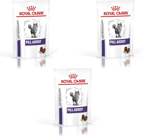 Royal Canin Veterinary Pill Assist CAT | 3er Pack | 3 x 45 g | Ergänzungsfuttermittel für Katzen | Schmackhafte Kroketten für eine einfachere Medikamentenverabreichung