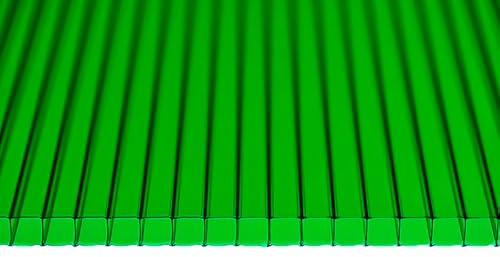Gewächshausplatten 11 STK: 1200x700 Polycarbonat Doppelstegplatten 6 mm Grüne - UV-beständige Polycarbonatplatten Für Gewächshaus - Robuste Polycarbonat Doppelstegplatten Für Carports