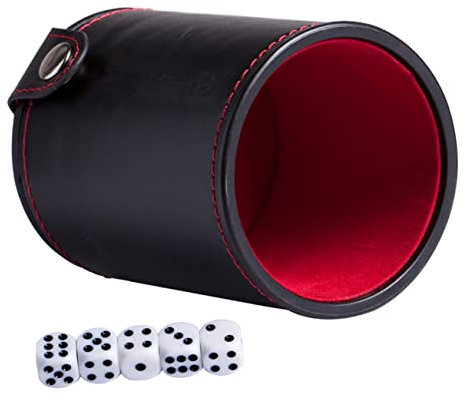 BCOATH 3 Sets Doppel-Schicht Würfel Lagerung Container Bar Würfelbecher Würfel Für Spiel Liefert