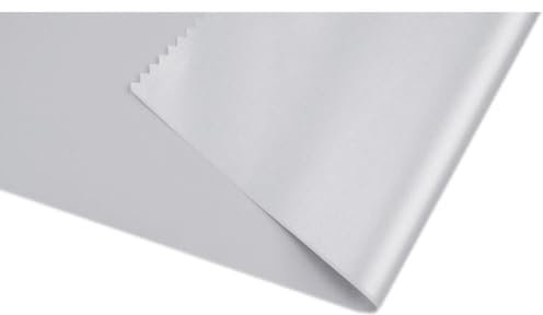 Wambere 100cm x 150cm Wasserdichter Stoff Meterware Polyesterstoff Regenschutz Sonnenschutz UV-beständig Stoff Dekostoff Wasserfest beschichtet Outdoorstoff für DIY Nähen Kunsthandwerk,Silbergrau
