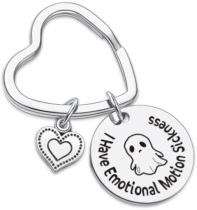 7RVZM Ghost Gifts Ghost Lover Keychain Best Friend Keychain For Women Singer Jewelry