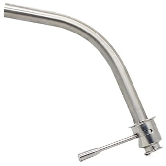 ROUPWKWO 1-1/4 1.5 Tri Clamp (32/38mm OD) Pickup Tube Home Brew Fitting Tri Racking Arm for Brewing Fermentation Tank(1-1/4)