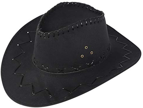 Generisch Cowboyhut Lederoptik – Faschingshut für Karneval & Western-Partys – Unisex, Einheitsgröße – Perfekt für Damen & Herren Geschenk