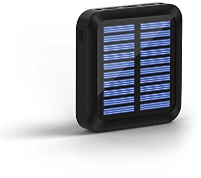 Power Bank 30000mAh Caricabatterie Solare Portatile 3 Porte USB Caricabatterie Esterno con Torcia PowerBank Ricarica Rapida, Nero