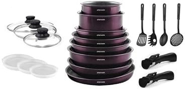 ARTHUR MARTIN Batterie 20 pcs Glossy Prune AM556