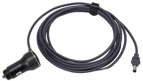Eujgoov Cavo di Alimentazione per Caricabatteria Auto Cavo di Alimentazione CC 12V-24V 300 Cm con Porte Doppie PD30W QC3.0 18W per Mini Parabola