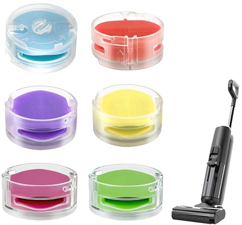 6PCS Anti Odour Cartridge for Shark Vacuum Cleaner Air Freshener Refill for Shark AZ3000/AZ3002/HZ3002/IZ862H/IZ562H (6 Flavours: Lemon/Orange/Bellflower/Lavender/Apple/Grape)