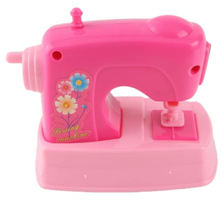 Omquot Machine à Coudre pour Enfants, Jouet, Conception Réaliste, Portable éducatif pour Enfants, Matériau ABS Rose