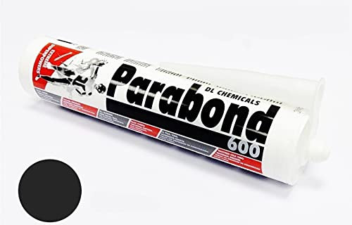 PARA Bond colle 600 ms polymère, mastic, tout Colle, colle de montage, Boots Construction 290 ml, colle de carrosserie Top Qualité, 290ml, noir, 50