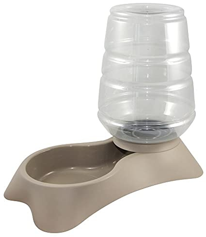 Kerbl Pet Distributeur d'eau Nuvola, 3,8l, Taupe, Plastique, pour Chiens et Chats, étanche, Stable