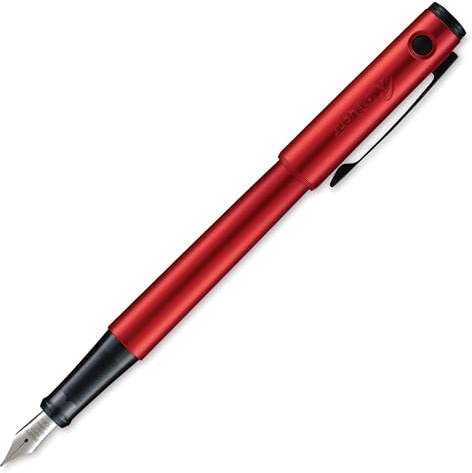 PILOT Explorer Lightweight Fountain Pen in Gift Box, Includes CON-B Converter; Red Barrel, Fine Nib (12277)