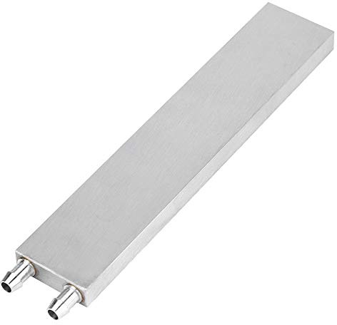 Yanmis Radiador de CPU de Aluminio, CPU Refrigerador de Bloque de refrigeración por Agua Disipador de Calor Aleación de Aluminio Vía fluvial en Forma de U para PC portátil (40 * 200 * 12 mm)