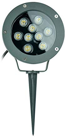 AWSAD 6-24W Paletto Luminoso per inondazione da Prato, IP67 24V RGB Luce da Esterno per Esterni per vialetto da Giardino, 7 Colori (Color : 15W, Size : G)
