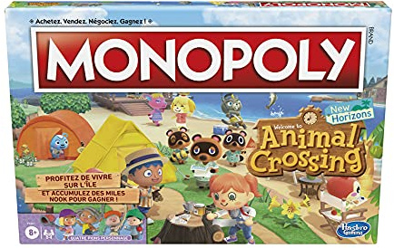 Monopoly Animal Crossing New Horizons Spielbrett für Kinder ab 8 Jahren , französisch Sprache (Language- French)