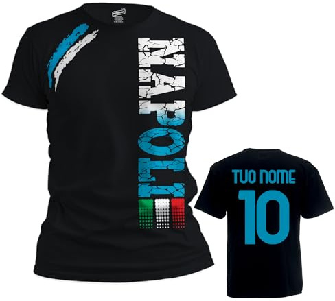 Vestipassioni t-Shirt Napoli Tifosi Ultras Calcio Sport dalla S alla 3XL e 4 Colori Disponibili