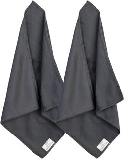 loukin Confezione da 2 panni per la pulizia della lavagna bianca, cancellabili a secco, per classe, casa e ufficio, riutilizzabili e lavabili, grigio, 30,5 x 30,5 cm