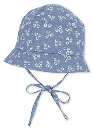 Sterntaler Unisex Kinder Blumen Kinderhut, Mittelblau, 49 EU