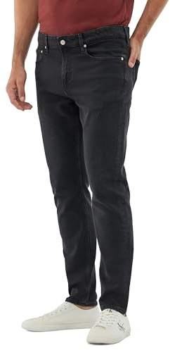 Calvin Klein Jeans Homme Slim Taper J30j323689 Pantalons, Denim (Denim Black), 34W / 32L EU