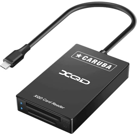 Caruba 2 in 1 Cardreader XQD + SD USB-C - Schnelle Dateiübertragung für Fotos und Videos - Windows & Mac Kompatibel