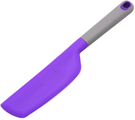 DECHOUS Silikon Spatel Küchenhelfer Marmeladenschaber Backspatel Ergonomisch Säurebeständig Violett Für Kuchen Und Sahne