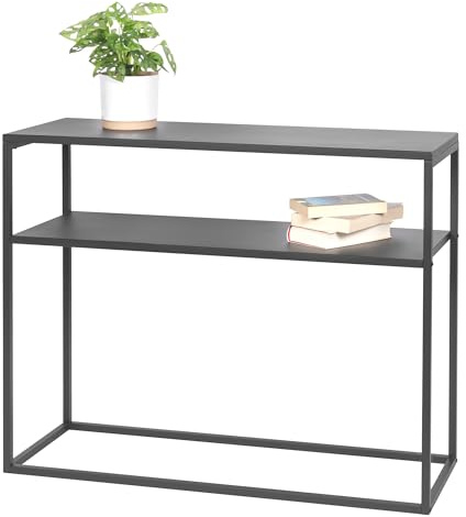 bremermann Konsolentisch mit Ablage, Standregal, Blumenhocker Metall (grau)