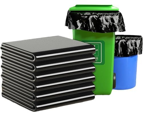 50 pcs, 80 Litres|20 Gallon Large Black Garbage Bags Trash Bags Heavy Duty