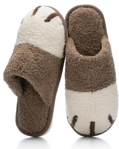 Goewy Hausschuhe Damen Winter Pantoffeln Herren Plüsch Wärme Weiche Bequem Rutschfeste Memory Foam Slippers