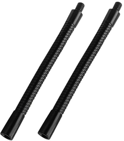 Mikinona Extension Flexible pour Pied de Micro en Alliage Noir, Ajustable et Robuste, Lot de 2 Pièces pour Studios D'enregistrement Diffusion