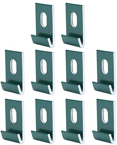 Gewächshaustafeln und Treibhausbasisclips zum Gartenbau – robuste Clips für Film, Sonnenschatten und Rahmenunterkünfte (grün)