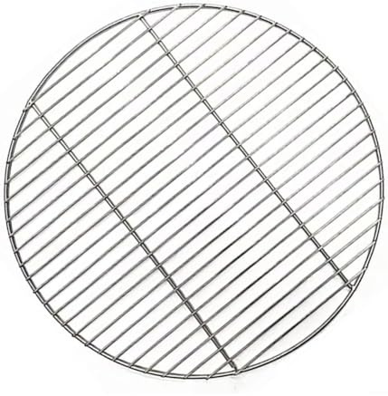 Rysydant Rundes Grillgitter,Rundes Grillgitter aus Edelstahl Edelstahl-Grillroste rundes Grillnetz hitzebeständig Grillgitter,langlebige geschweißte Konstruktion für Camping (40 cm)