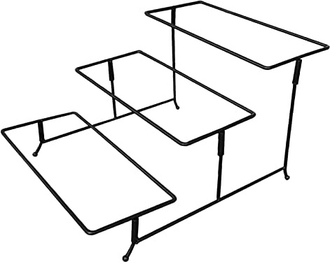 Kodxylytix Présentoir à vaisselle rectangulaire à 3 étages pour plateau de fruits