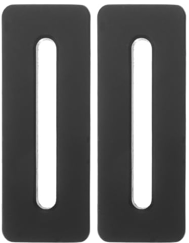 BAZEITFLOW Copertura per Troppo Pieno Lavandino Rettangolare in Rame Nero Opaco 2 Pezzi, Resistente e Decorativa per Lavabo e Vasca da Bagno, per Casa e Bagno Moderno