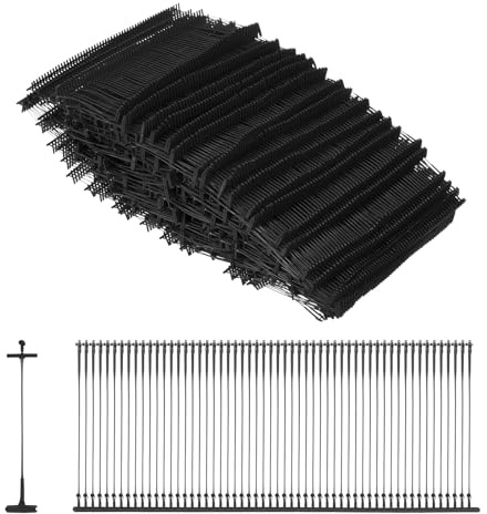 sourcing map 5000Pcs Standard Tagging Barb Fasteners, 35mm/1.38 Inch Tagging Gun Fasteners PP Plastic Tag Barbs Pins Attachments for Clothing Price Tag Label Garment Retail, Black