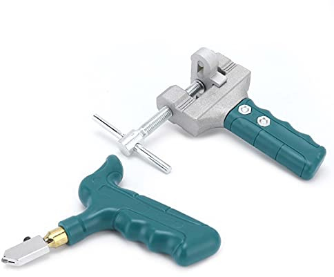 CHICIRIS Kit Tagliavetro Portatile con Impugnatura Ergonomica per il Taglio Manuale di Piastrelle - Include Pinze e Lame, Ideale per Progetti Domestici Fai-da-te