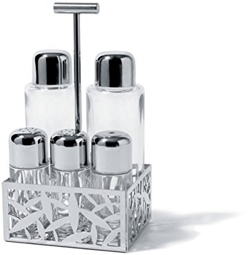 Alessi Menage Cactus 6 teilig, Glas, transparent, 10.5 x 22.7 x 26 cm