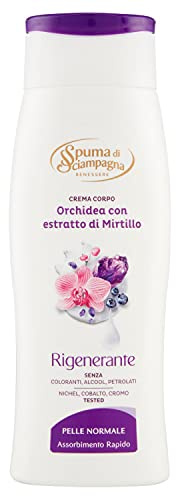 Spuma Di Sciampagna Orkidé Regenererande kroppskräm med blåbärsextrakt - 250 Ml