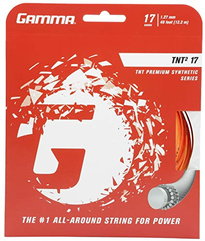 Gamma TNT10 Tennissaite, orange, 1.27