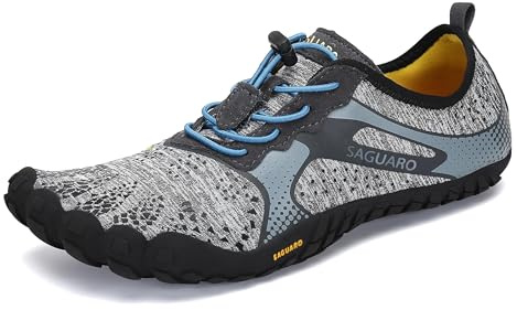 SAGUARO Scarpe Barefoot Uomo Donna, Scarpe Minimaliste A Piedi Nudi per Trail Running Trekking Palestra, Punta Ampia e Suola Piatta