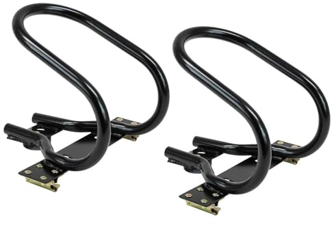 Mytee Products 7 Motorcycle Wheel Chock Steel for E-Track/X-Track System - Black (2 Pack)