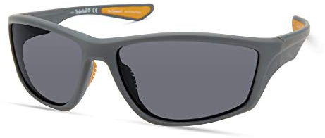 Timberland TBA9272 Gafas de Sol Hombre, Gafas de Sol Casual Ligeros, Forma Lente Rectangular, Lentes Polarizadas Humo, Gris