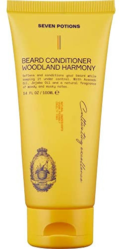 Seven Potions Bart Conditioner für Männer - Beugt Bartjucken und Schuppen vor - Natürlich, Vegan, Tierversuchsfrei (Woodland Harmony, 100 ml)