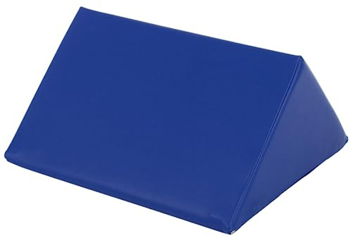 ATC Handels GmbH Beinlagerungskissen Dreieck in den Maßen 45cm x 35cm x 16cm, in 5 erhältlich - Entlastungskissen - Kunstlederbezug - Entspannung - Armlagerungskissen (blau)